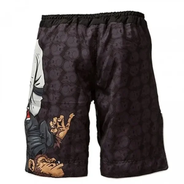 Image of Tatami Fightwear Thinker Monkey Shorts, featuring unique, detailed design and Tatami logo.
