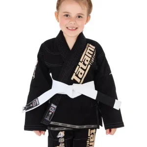 Tatami Meerkatsu Kids Animal BJJ Gi, featuring a detailed design and multiple sizes available.