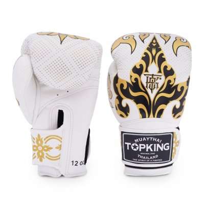Top King Kanok Thai Boxing Gloves in action