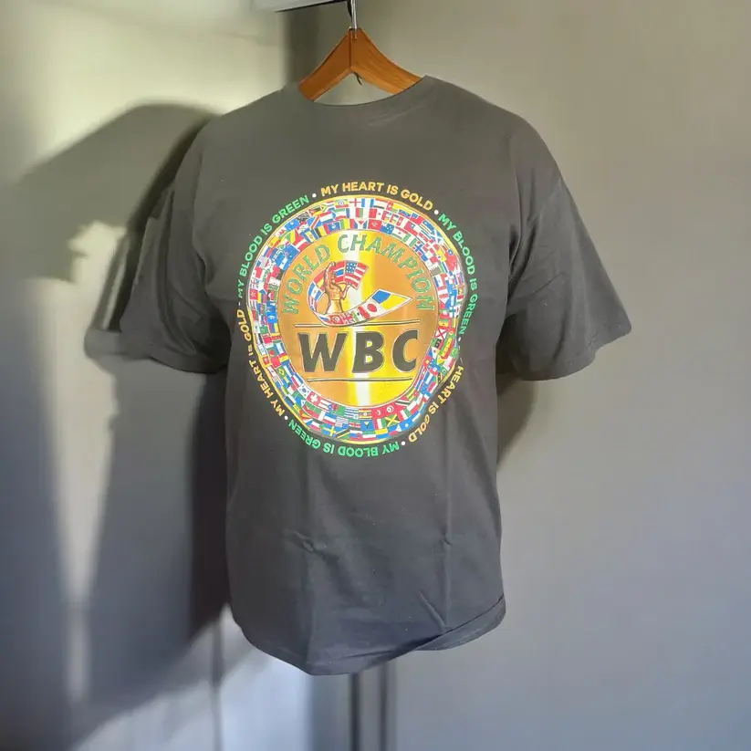 Graphic image of a WBC 2025 World Championship Belt T-shirt