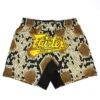 Fairtex MMA Board Shorts Snake Diamond Shell AB19 in Sand/Black - product image