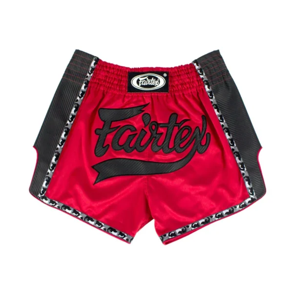 Fairtex BS1703 Muay Thai Shorts in Red/Black - product image