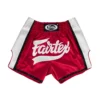 Fairtex BS1704 Muay Thai Shorts in Red/White - product image