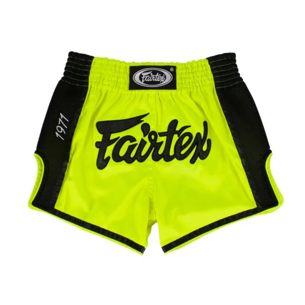 Fairtex BS1706 Muay Thai Shorts in Lime - product image