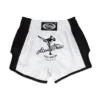Fairtex BS1707 Muay Thai Shorts in White/Black - product image