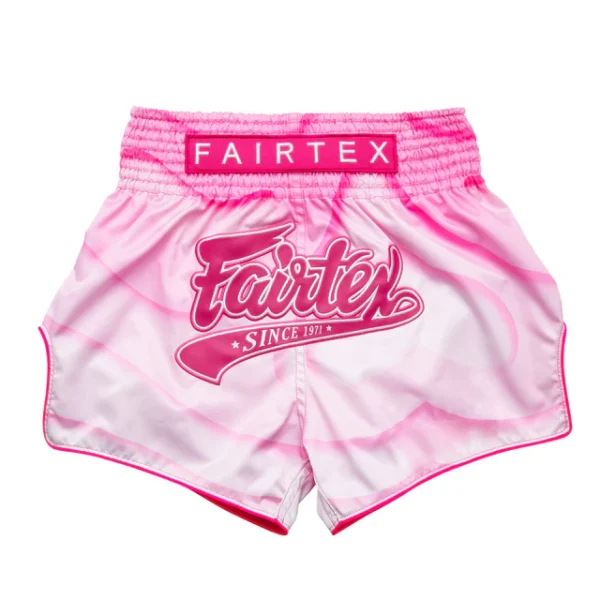 Fairtex BS1914 Alma Muay Thai Shorts in Pink/White - product image