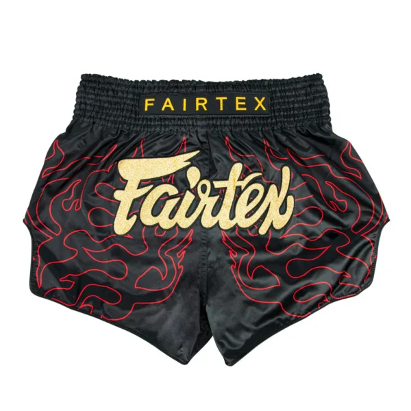 Fairtex BS1920 Lava Muay Thai Shorts in Black/Red - product image
