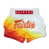 Fairtex BS1932 Spectrum Muay Thai Shorts in White/Orange - product image