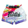 Fairtex World Music Muay Thai Shorts Fairtex World Music Muay Thai Shorts in White - product image