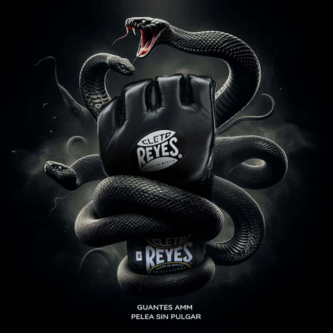 Cleto Reyes Black Mamba Mma Fight Grappling Gloves Black 1 Cleto Reyes Black Mamba MMA Fight/Grappling Gloves - Black in Black — side profile
