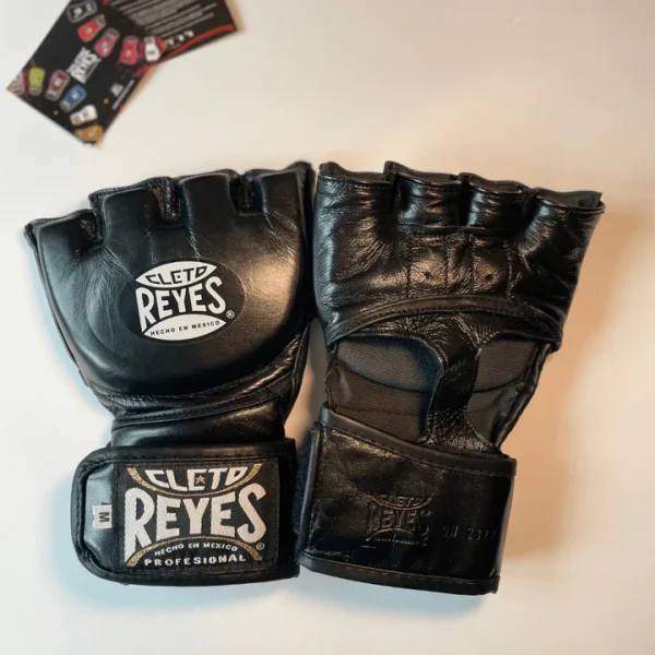 Cleto Reyes Black Mamba Mma Fight Grappling Gloves Black 4 Cleto Reyes Black Mamba MMA Fight/Grappling Gloves - Black in Black — folded layout