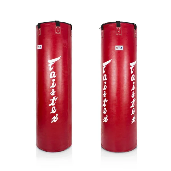 Fairtex 7ft Jumbo Pole Bag HB7 - Red in Red — logo close‑up