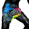 Fairtex Acid Jazz Muay Thai Shorts - Black in Black — front angle