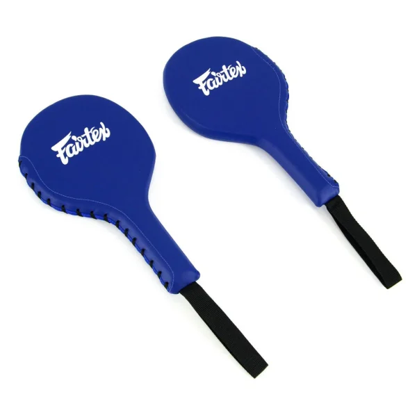 Fairtex Boxing Paddles Bxp1 Blue 2 Fairtex Boxing Paddles BXP1 - Blue in Blue — front angle