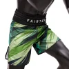 Fairtex Boxing Shorts Two-Tone BT2007 - Green in Green — back view