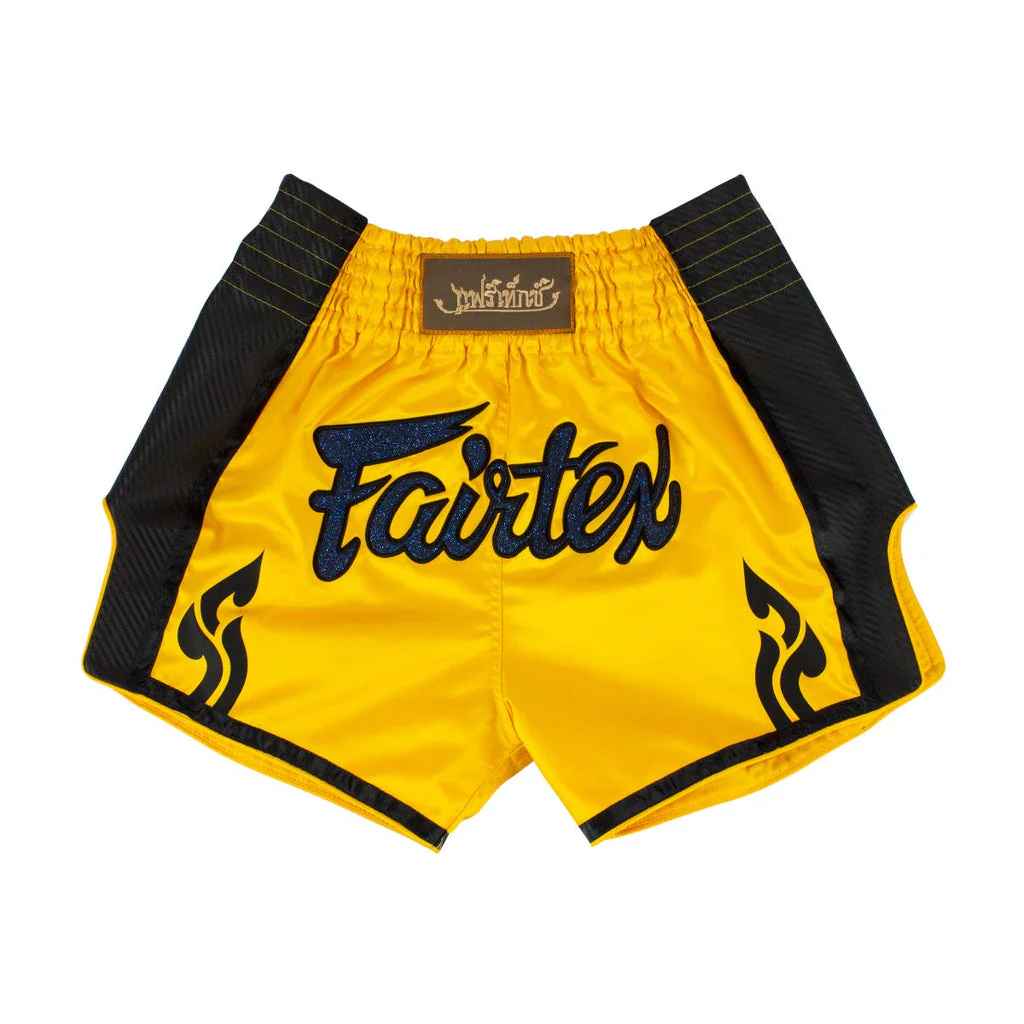 Fairtex BS1701 Muay Thai Shorts in Yellow - product image