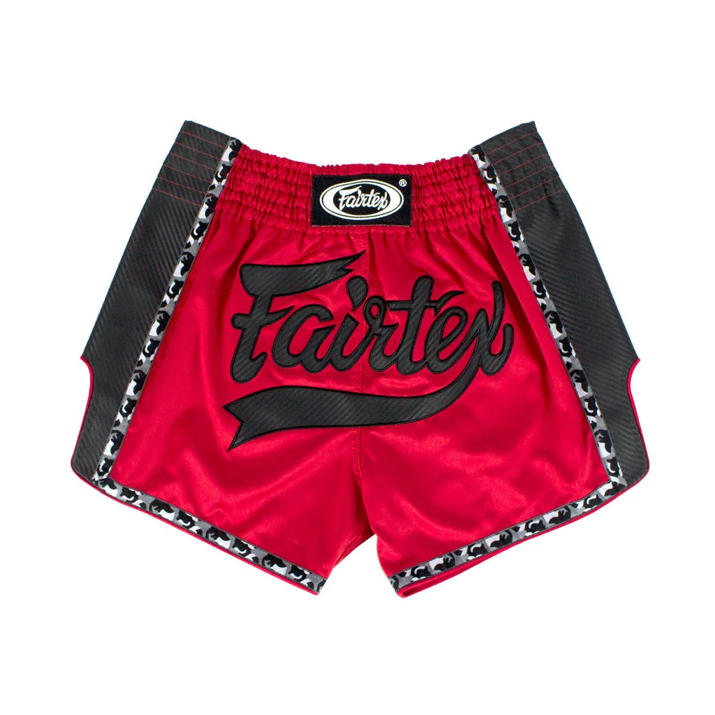 Fairtex BS1703 Muay Thai Shorts Fairtex BS1703 Muay Thai Shorts in Red/Black - product image