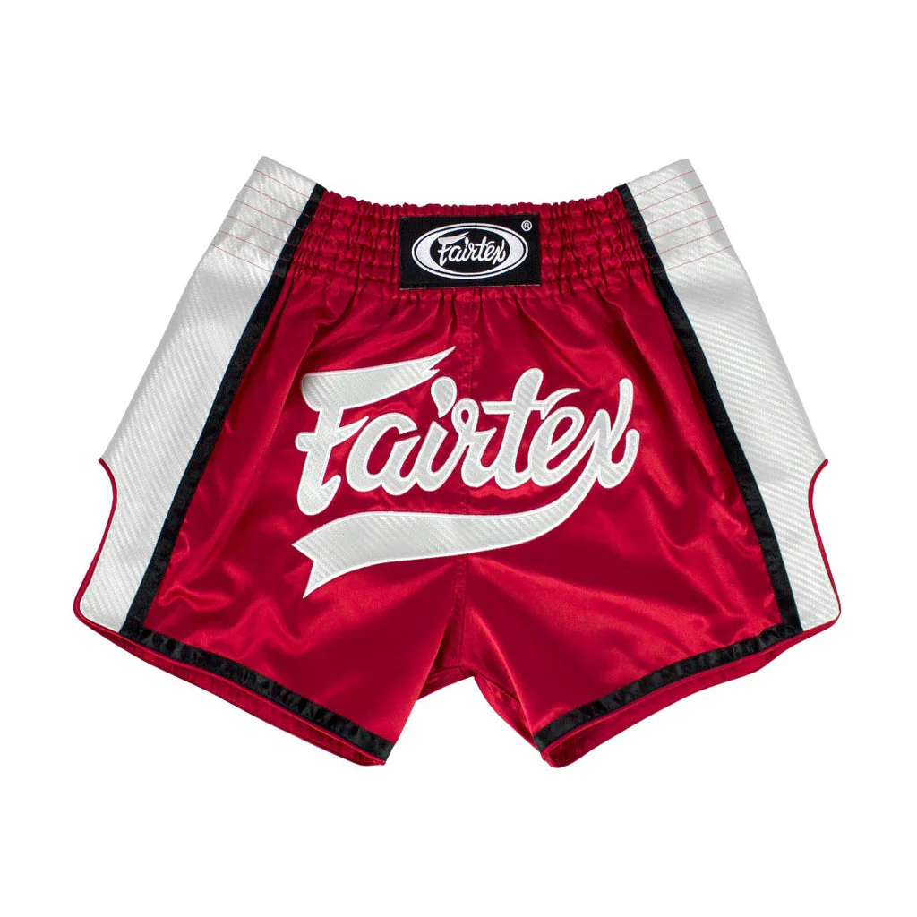 Fairtex BS1704 Muay Thai Shorts Fairtex BS1704 Muay Thai Shorts in Red/White - product image