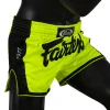 Fairtex BS1706 Muay Thai Shorts - Lime in Lime — rear print