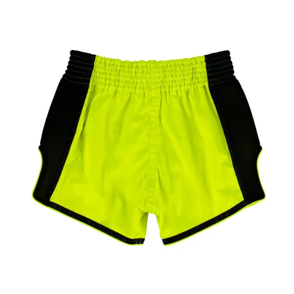 Fairtex BS1706 Muay Thai Shorts - Lime in Lime — logo close‑up