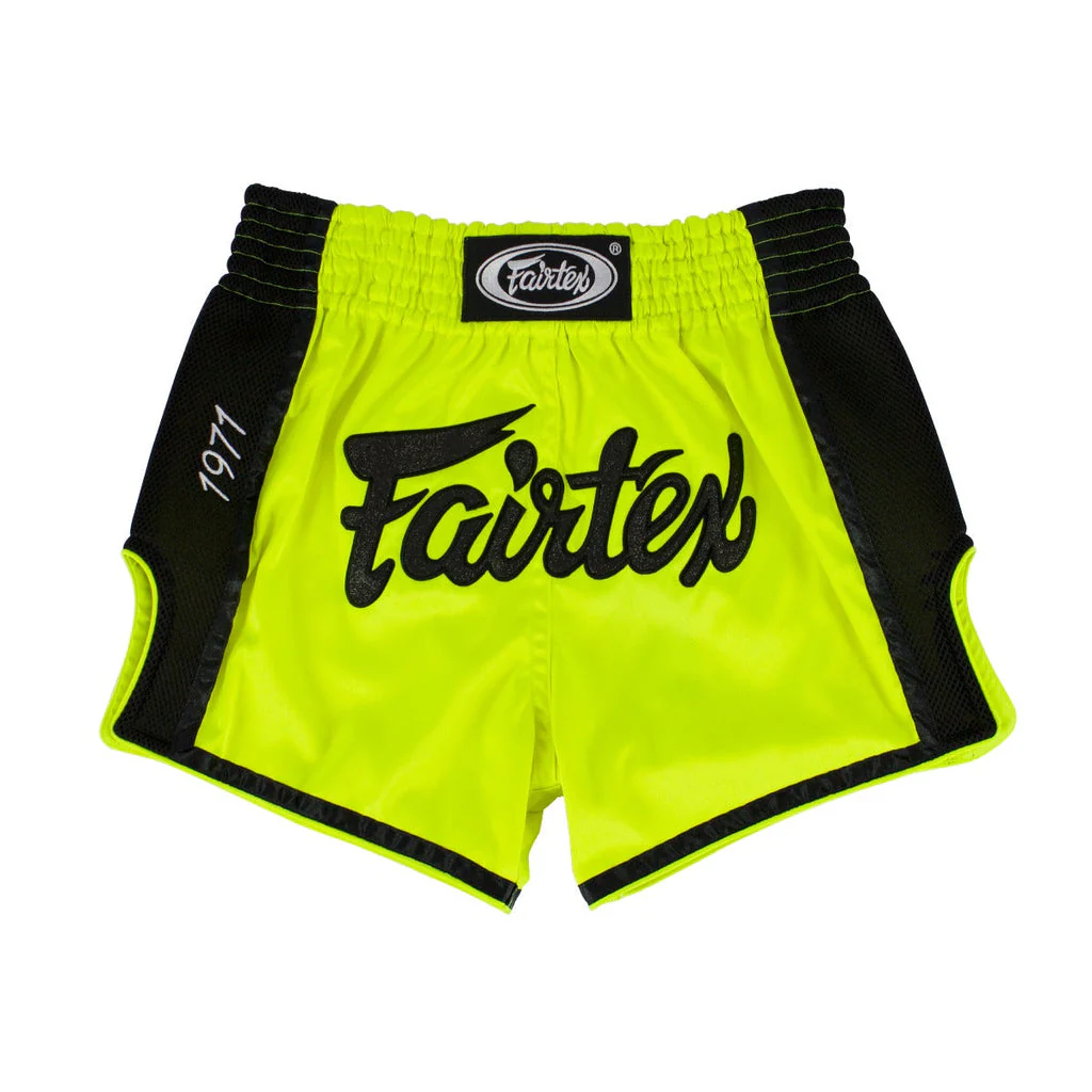 Fairtex BS1706 Muay Thai Shorts Fairtex BS1706 Muay Thai Shorts in Lime - product image