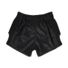 Fairtex BS1708 Muay Thai Shorts - Black in Black — front view