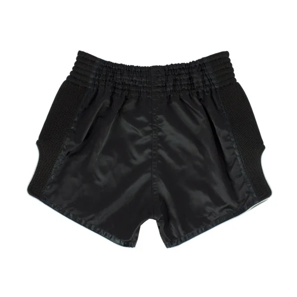 Fairtex BS1708 Muay Thai Shorts - Black in Black — front view