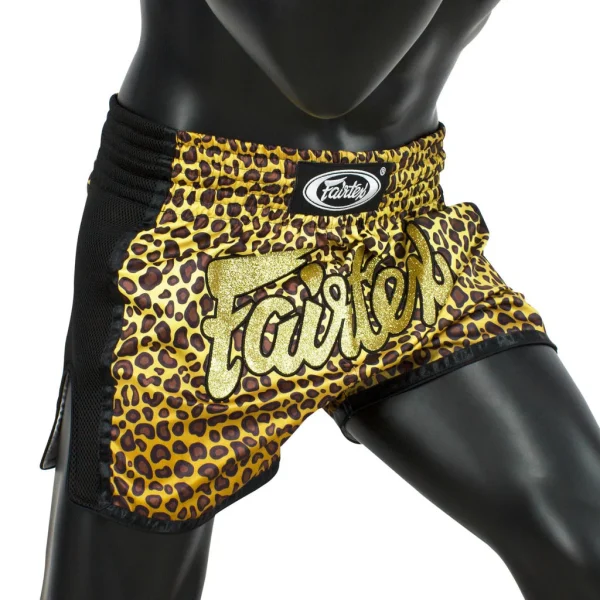 Fairtex BS1709 Leopard Muay Thai Shorts - Leopard in Leopard — front view