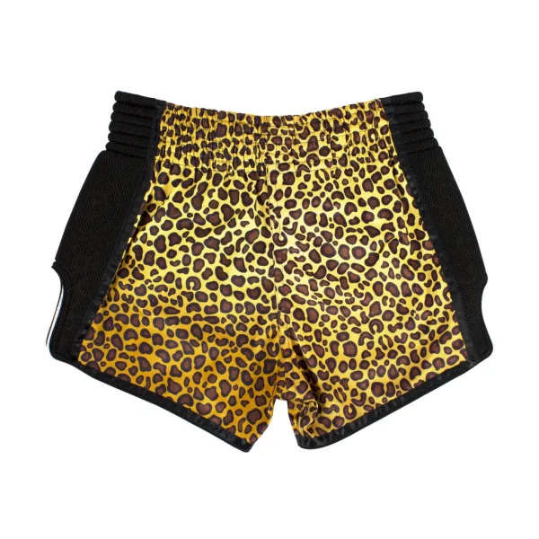 Fairtex BS1709 Leopard Muay Thai Shorts - Leopard in Leopard — rear print
