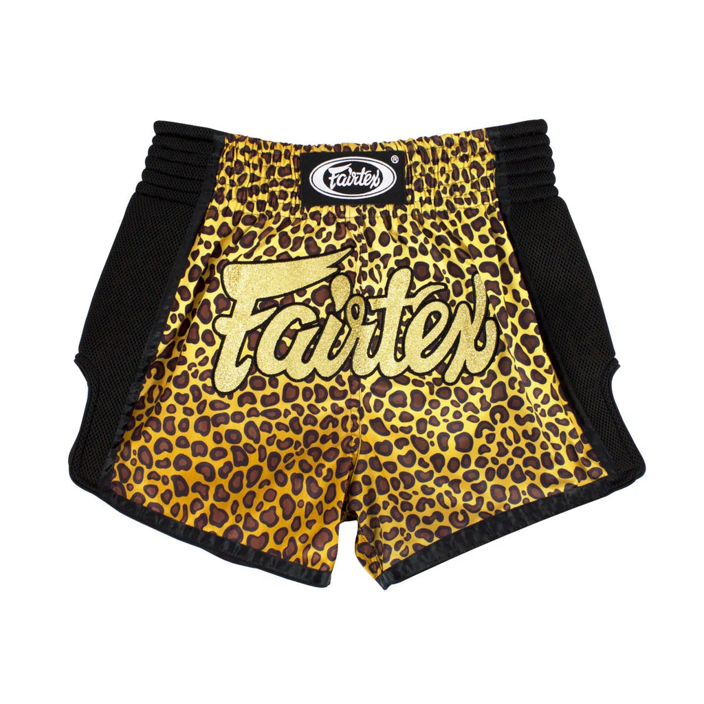 Fairtex BS1709 Leopard Muay Thai Shorts in Leopard - product image
