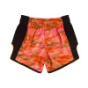Fairtex Bs1711 Camo Muay Thai Shorts Orange 1 Fairtex BS1711 Camo Muay Thai Shorts - Orange in Orange — three‑quarter angle