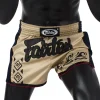 Fairtex BS1713 Muay Thai Shorts - Khaki in Khaki — sleeve detail