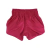 Fairtex Bs1910 Golden River Muay Thai Shorts Maroon 3 Fairtex BS1910 Golden River Muay Thai Shorts - Maroon in Maroon — folded layout