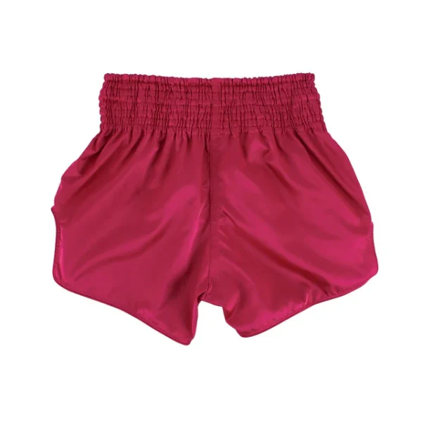 Fairtex Bs1910 Golden River Muay Thai Shorts Maroon 3 Fairtex BS1910 Golden River Muay Thai Shorts - Maroon in Maroon — folded layout
