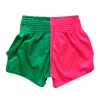 Fairtex BS1911 2-Tone Muay Thai Shorts - Pink/Green in Pink/Green — rear print