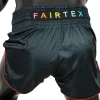 Fairtex BS1912 Kabuki Muay Thai Shorts - Black in Black — front angle