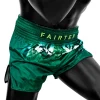 Fairtex BS1913 Tonna Muay Thai Shorts - Green in Green — studio shot