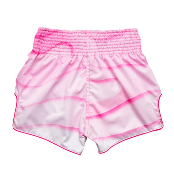 Fairtex BS1914 Alma Muay Thai Shorts - Pink/White in Pink/White — folded layout