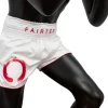 Fairtex BS1918 Enso Muay Thai Shorts - White in White — rear print