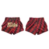 Fairtex Bs1919 Rodtang Muay Thai Shorts Red 4 Fairtex BS1919 Rodtang Muay Thai Shorts - Red in Red — waistband detail