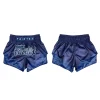 Fairtex BS1930 Ocean Muay Thai Shorts - Blue in Blue — detail shot