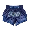 Fairtex BS1930 Ocean Muay Thai Shorts - Blue in Blue — detail shot