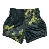 Fairtex BS1931 Heart of Gold Muay Thai Shorts - Black/Gold in Black/Gold — front angle