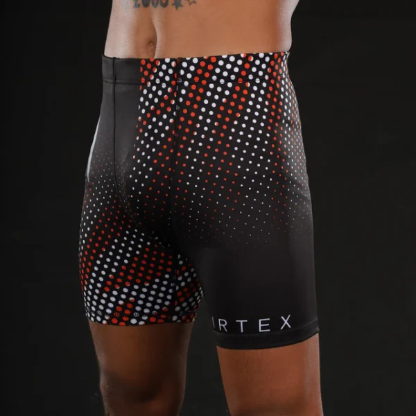 Fairtex Cp9 Mens Vale Tudo Shorts Black Orange 1 Fairtex CP9 Mens Vale Tudo Shorts - Black/Orange in Black/Orange — front angle