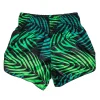 Fairtex Deep Forrest Muay Thai Shorts - Green in Green — logo close‑up