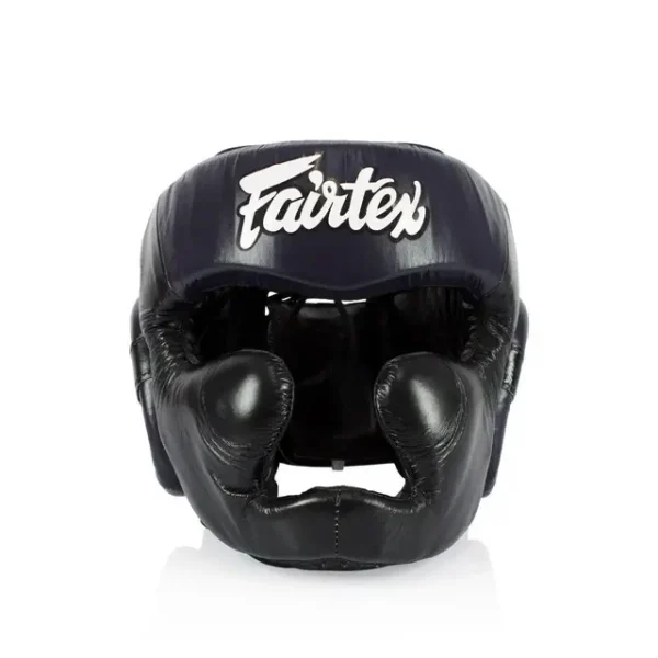 Fairtex Diagonal Vision Sparring Head Guard Hg13 Black 1 Fairtex Diagonal Vision Sparring Head Guard HG13 - Black in Black — sleeve detail