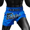 Fairtex Diamond Sapphire Muay Thai Shorts - Blue in Blue — front angle