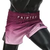 Fairtex Fade Muay Thai Shorts - Maroon in Maroon — waistband detail