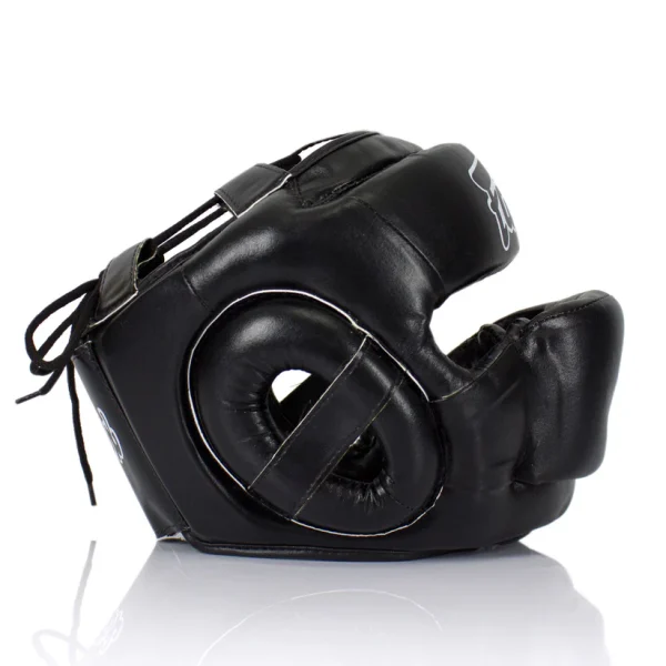 Fairtex Full Face Protector Head Guard Hg14 Black 1 Fairtex Full Face Protector Head Guard HG14 - Black in Black — on‑body look