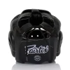 Fairtex Full Face Protector Head Guard Hg14 Black 2 Fairtex Full Face Protector Head Guard HG14 - Black in Black — graphic close‑up